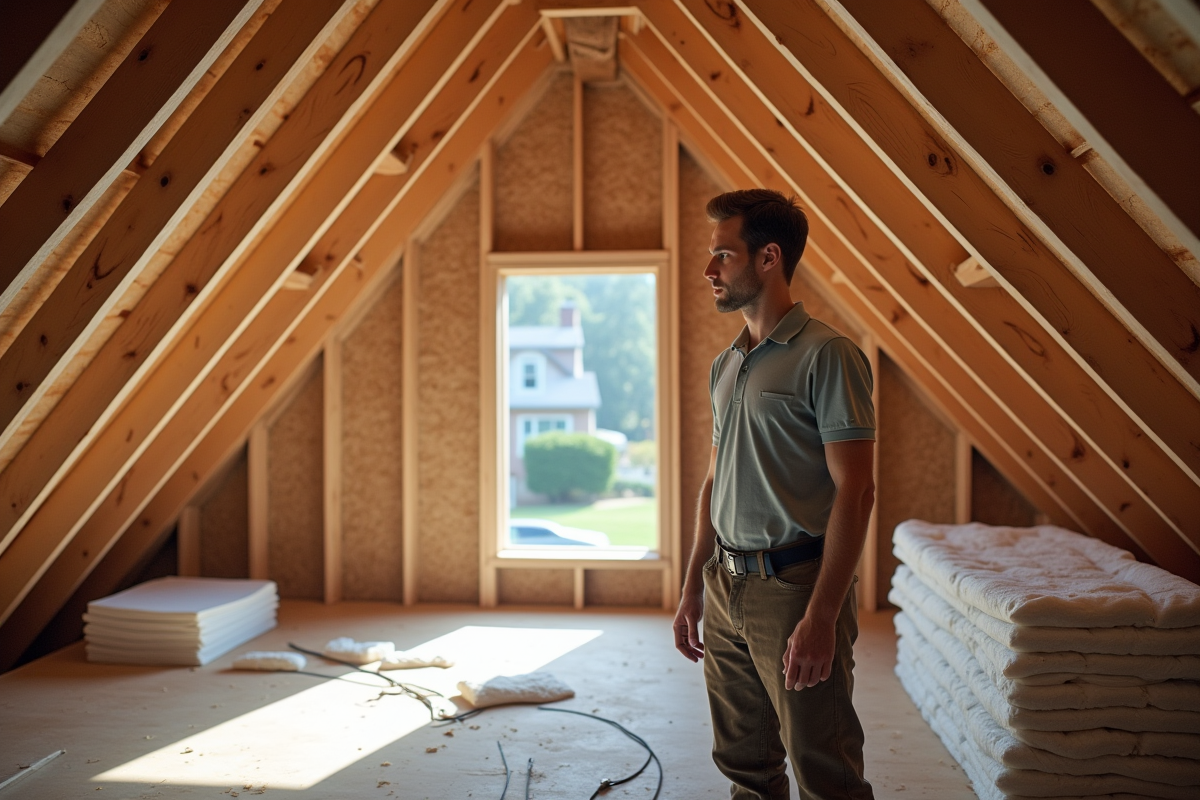 Ouvrier inspectant l